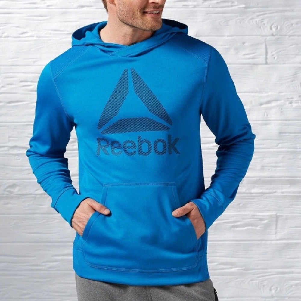 Reebok | NWT Men’s Blue‎ Performance Workout Speedwick Hoodie Crossfit Training